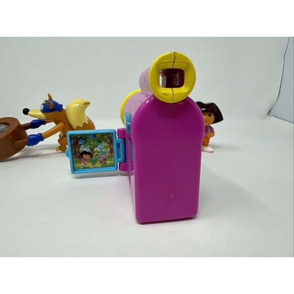 LOT OF 3 Dora The Explorer Toys - Swiper Fox w/Faceted Glass Dora Camcorder - Picture 5 of 13
